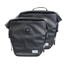Vincita Triton Waterproof Cargo Bag - 17l-20 L - Bike Bags For Bicycles - Bicycle Accessories - Bike Pannier Bags (Black)