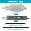 2Pcs Stuffable Travel Neck Pillow,Velvet No‑Filler Fillable Travel Pillow