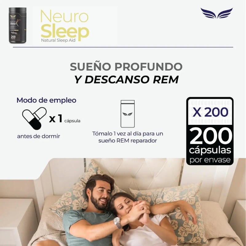 Magnesio Y Teanina Sueño Profundo Sin Melatonina 200 Caps