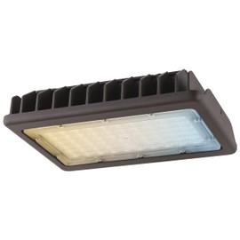 Sunlite 85514 LED Flood Light Outdoor Fixture, 50 Watts, 6250 Lumens, Selectable 30K/40K/50K Color, Dimmable, UL Listed, 100-277V, Bronze, for Residential & Commercial Use