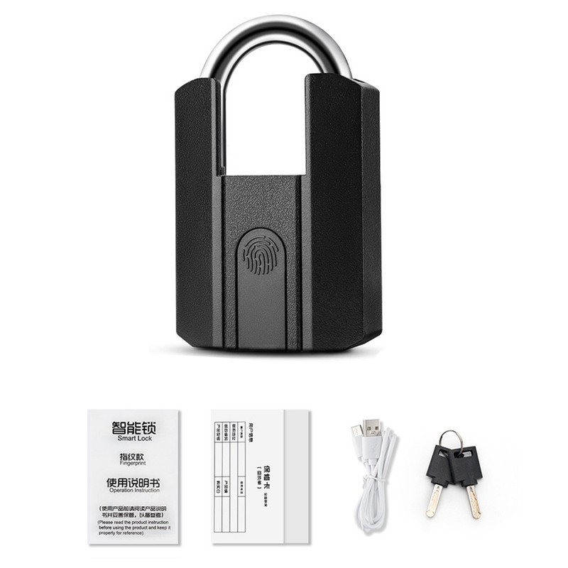 Fingerprint Padlock IP67 Water Resistant APP Control Smart Pad Lock