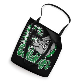 Go Bulldogs Green Bulldog Pride School Spirit Mascot Bulldog Tote Bag