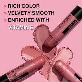 wet n wild wet n wild MegaGlo Makeup Stick, Buildable Color, Versatile Use, Cruelty-Free & Vegan - Dusty Pink