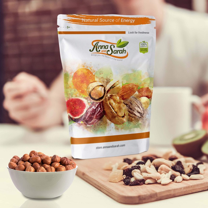 Anna and Sarah Raw Natural Oregon Hazelnuts in Resealable Bag,