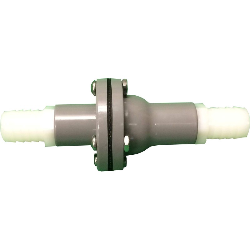 74 Style Flapper Check Valve with 3/4-in Barbed Adapter Ends