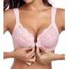 HACI Front Closure Bra for Women Unpadded Underwire Full Coverage