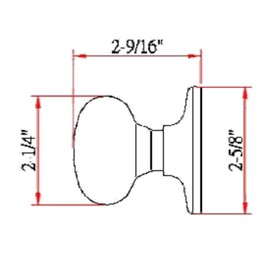 Design House 753251 Cambridge Dummy Door Knob