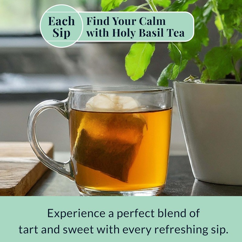 Akshit Premium 75 Holy Basil Tea Bags, From 100% Natural