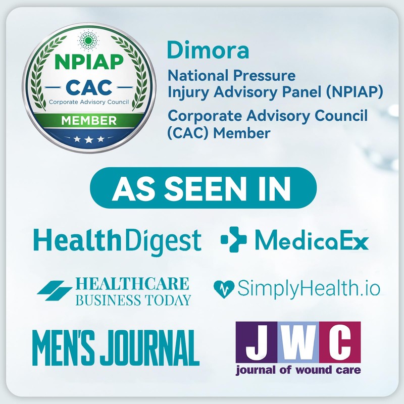 Dimora 20 Count Sacral Silicone Absorbent Dressing 7" x 7"