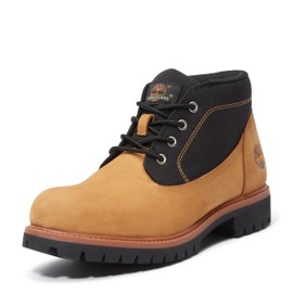 Timberland Men's Premium 6 Inch Lace Up Waterproof Boot, Wheat Nubuck, 8 Wide