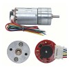 Motor Cd Motorreductor Ga25-370 12v 130rpm Encoder