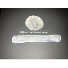 Ultra Bright Reflective Paint - high-visibility, reflective, paint solution, outdoor use (4 oz)