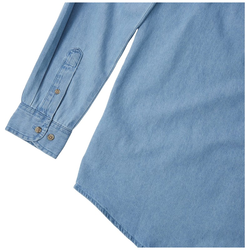 Wrangler Men’s Rugged Wear Basic One Pocket Denim Shirt