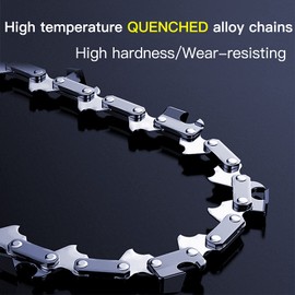 6 Inch Mini Chainsaw Chain - 2 Pieces Replacement Chains for Cordless Electric Portable Chainsaw, Guide Saw Chain for All 6-inch Chainsaws for Wood Branch Cutting