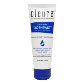 Cleure Pasta De Dientes Natural Original Sin Sabor, Sin A La