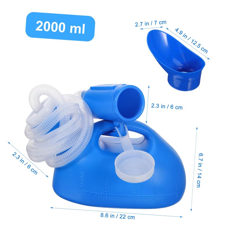 FRCOLOR Portable Female Urinal Bottle Lightweight and Sturdy Pee Container