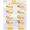 10Pcs Induction Heater Preformed Coil Kit with Flexibility and Long
