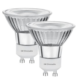 LED GU10 Range Hood Light Bulbs, LED Stove Appliance Light Bulb, Kitchen Light Replacement Halogen Light Bulb, 50W Equivalent, 5000K, 6W 550 Lm, Dimmable,Waterproof IP65 Pack of 2