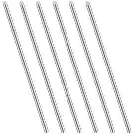 LAVMHAB Stainless Steel Rods, Stainless Steel Round Rods, 4 mm x 153 mm, Round Rod, 304 Stainless Steel Round Rods, Metal Rod, Solid Round Steel for DIY Crafts (Pack of 6)