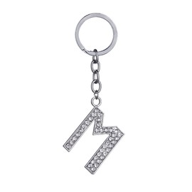 TOMOTHY Initial Key Holder, Initial Charm, Key Chain, Women's Bag Charm, Pressuring Goods, Ota-Katsu, M