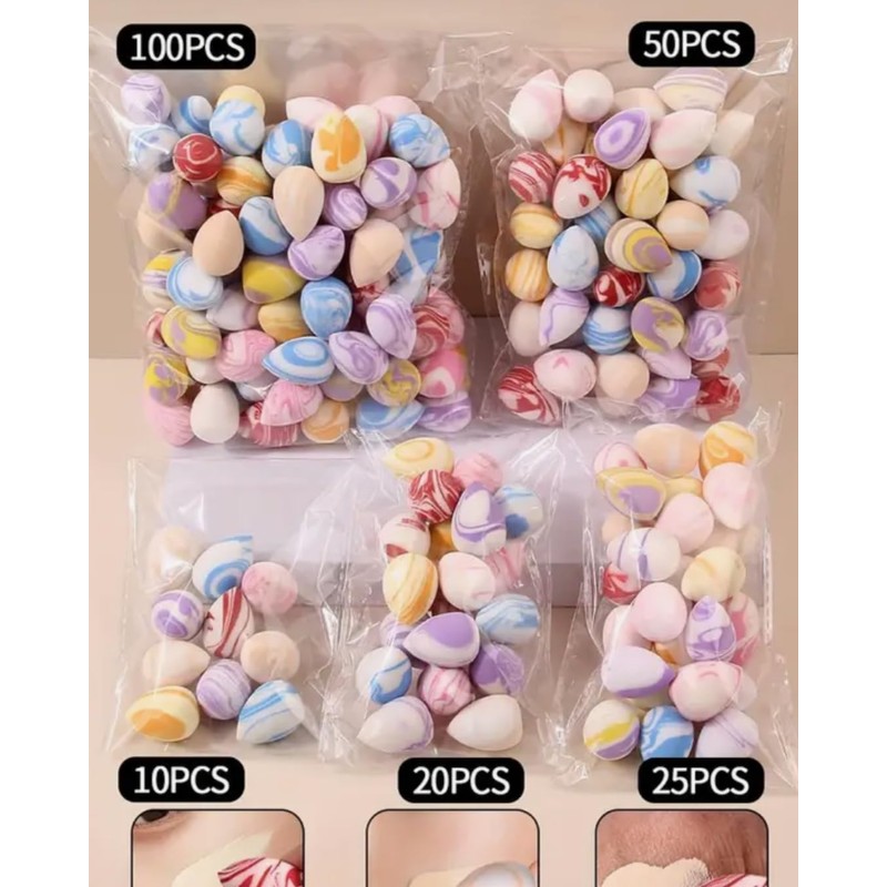 Klovis Mini Makeup Sponge Set Small Beauty Blender Sponges for