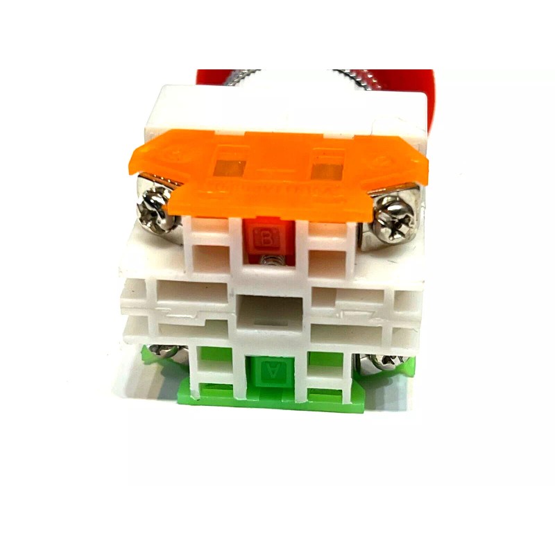 endlessparts Yellow ring Emergency stop switch button latching push pull