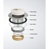 Highcraft 9783 Stainless Steel Bath Tub Drain Assembly with Rubber