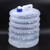 2PCS Outdoor Foldable Water Bucket Portable Plastic Water Bag Bottle