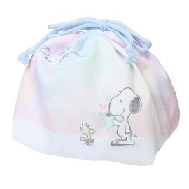 Snoopy Lunch Drawstring Lunch Box Kinchaku / Melting Bubble Peanuts