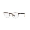 Emporio Armani Men's EA1059 Oval Sunglasses, Matte Brown and Gunmetal/Demo