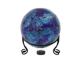 iLTreFlo 2 Pack Metal Gazing Ball Stand for 10 or 12 Inch Outdoor Garden Gazing Globes,Metal Display Stand for Plant or Flowerpot Holder,Birdbath Bowl Stand 5 Inch Tall,Black