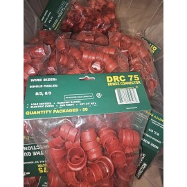 Dottie Pack of 50   Dottie DRC75 Romex Connector 3/4'' Snap-In