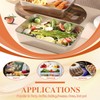 Betinyar 4pcs Stainless Steel Food Containers with Lids, Reusable Food