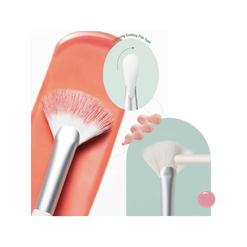 FILLIMILLI Watery Blusher Brush 887/Creamy Blusher Brush 888 With Make-up