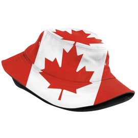 Canadian Flag Bucket Hat for Women Men Canada Fisherman Hats Outdoor Summer Sun Protection Travel Hiking Caps