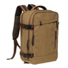 KAUKKO Thick Canvas Travel Backpack, Flight Approved Carry On Backpack