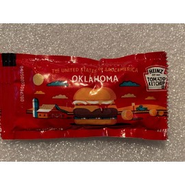 Heinz 1 Heinz United States Of Saucemerica Ketchup Packet Oklahoma #46/50 NEW* ss1