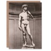 Artery8 Michelangelo Art Card Statue of David Vintage Photograph