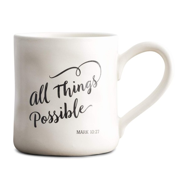 DaySpring - All Things Possible - Inspirational Hand-Thrown Ceramic Mug