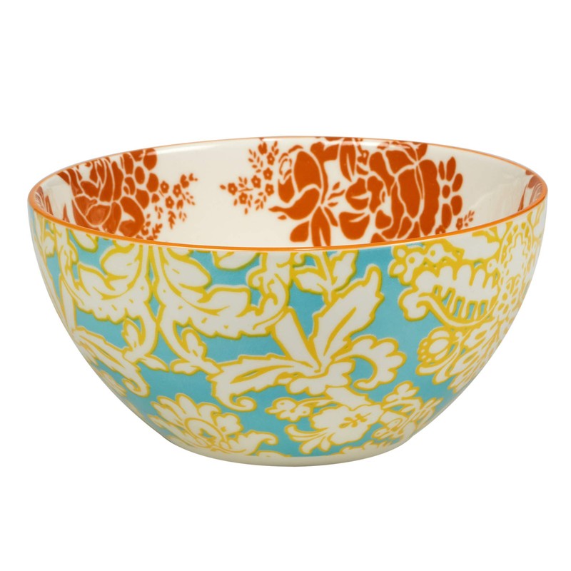 Certified International Damask Floral 4.75" All Purpose Bowls, Set of