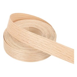 PATIKIL 22mm Red Oak Edge Banding,7.6m Wood Veneer Tape Pre-glued Flexible Plywood Edge Banding with Hot Melt Adhesive for Furniture Restoration(50 ft)