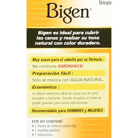 Bigen Tinte Polvo, Castaño Medio, 29.01 gr