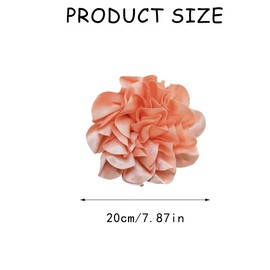 Extra Large Flower Pins for Clothes Flower Brooch Dainty Lapel Pins Flower Brooches for Women Big Flower Brooch Pin Clothes Accessories Jewelry Gifts for Women (peach)