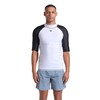 Arena Men's Rash Vest S/S Graphic Top, White-Black, M
