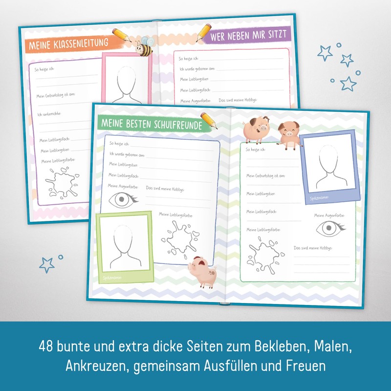 Endlich Schulkind! A5 memory album for school enrolment for boys