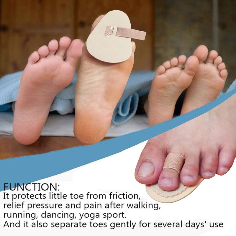 Mcvcoyh Adjustable 2 Loops Toe Splint, Hammer Toe Straightener with