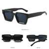 WDZAYXC Vintage Rectangular Sunglasses for Women Men Chunky Rectangle Sunglasses