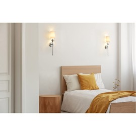 Emily - 1 Light Wall Sconce in Classical Style - 5.5 Inches Wide by 26 Inches High-Polished Nickel Finish