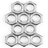M10 Nuts, Pack of 10, Hex Nut Stainless Steel (Low