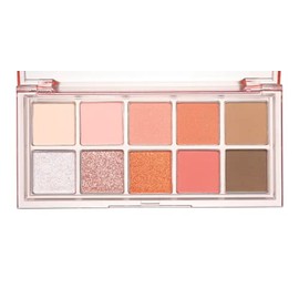 rom&nd Better Than Palette 102g (08 Peach Dahlia Garden) | Eye Makeup Palette, Matte & Shimmer Eye Shadow, Sparkling Glittery, various 10 shades, Long Lasting, High Pigmented, Blendable, Warm Tones
